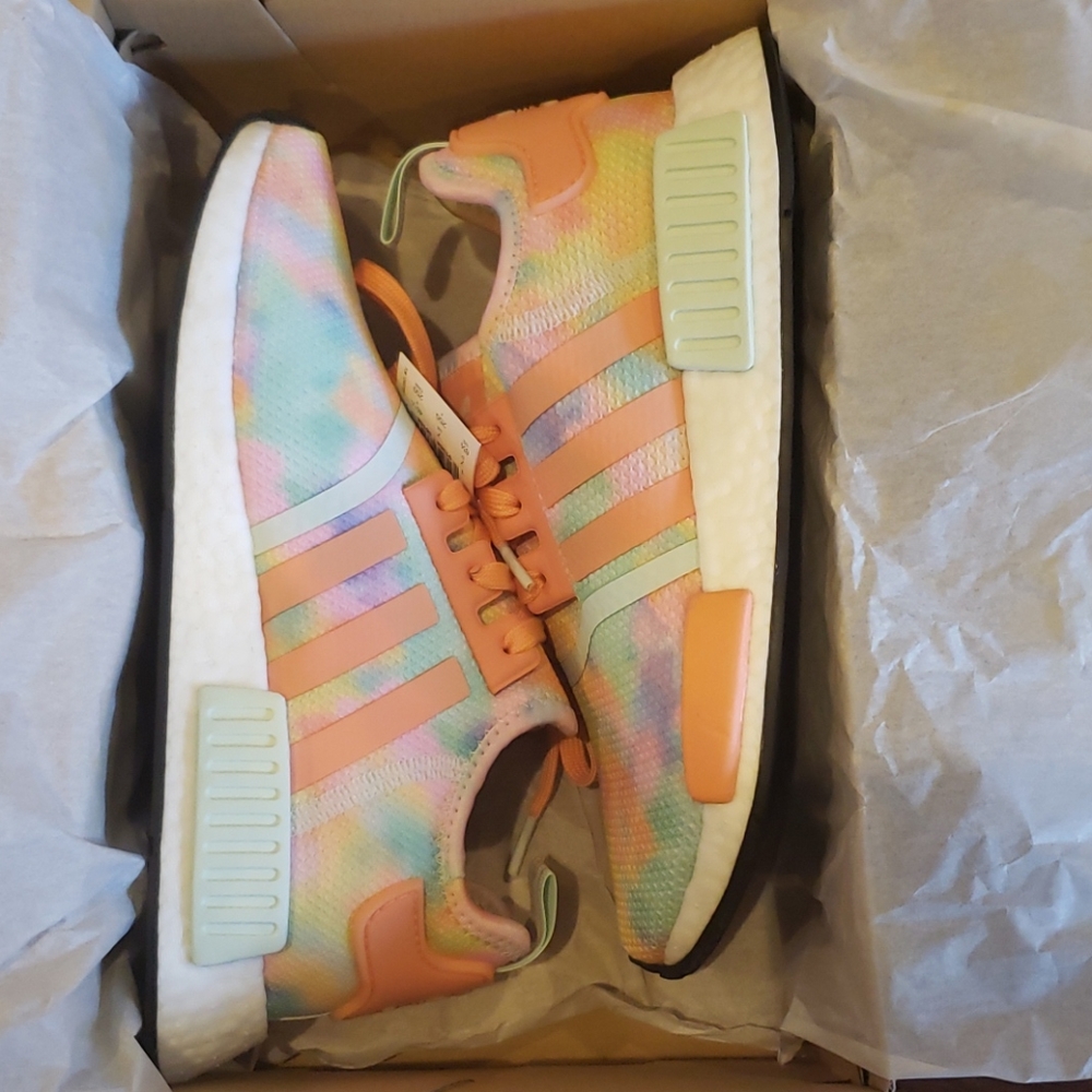 Adidas NMD R1 Tie Dye Athletic Sneakers - Picture 15 of 15